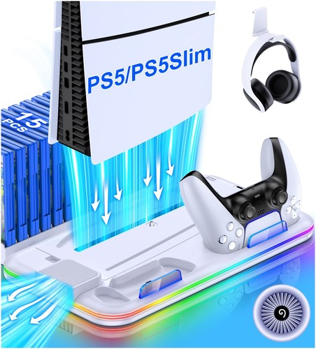 Supporto ps5 con ventola - supporto,